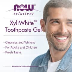 NOW Foods, Solutions, Xyli-White Toothpaste Gel, Fluoride Free, Refreshmint, aufhellende Gel-Zahnpasta, fluoridfrei, erfrischender Minzgeschmack, 181 g (6,4 oz.)