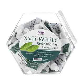 NOW Foods, Solutions, Pasta de Dente Xyli-White, Hortelã Refrescante, 40 tubos, 28 g (1 oz) Cada