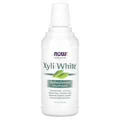 NOW Foods, Solutions, Enjuague bucal XyliWhite, Sin fluoruro, Menta refrescante, 473 ml (16 oz. Líq.)