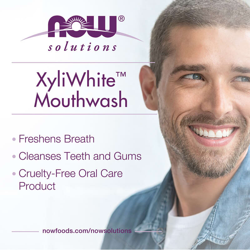 Solutions, XyliWhite Mouthwash, Fluoride-Free, Refreshmint, 16 fl