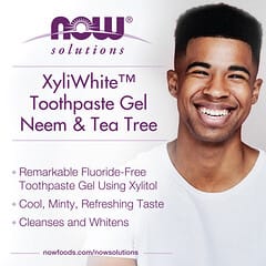 NOW Foods, Solutions, XyliWhite Toothpaste Gel, Neem & Tea Tree, Mint, 6.4 oz (181 g)