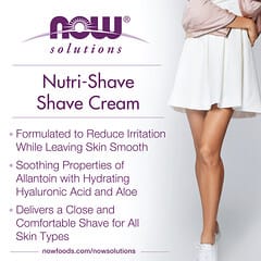 NOW Foods, Solutions, Nutri-Shave, Natural Shave Cream, 8 fl oz (237 ml)