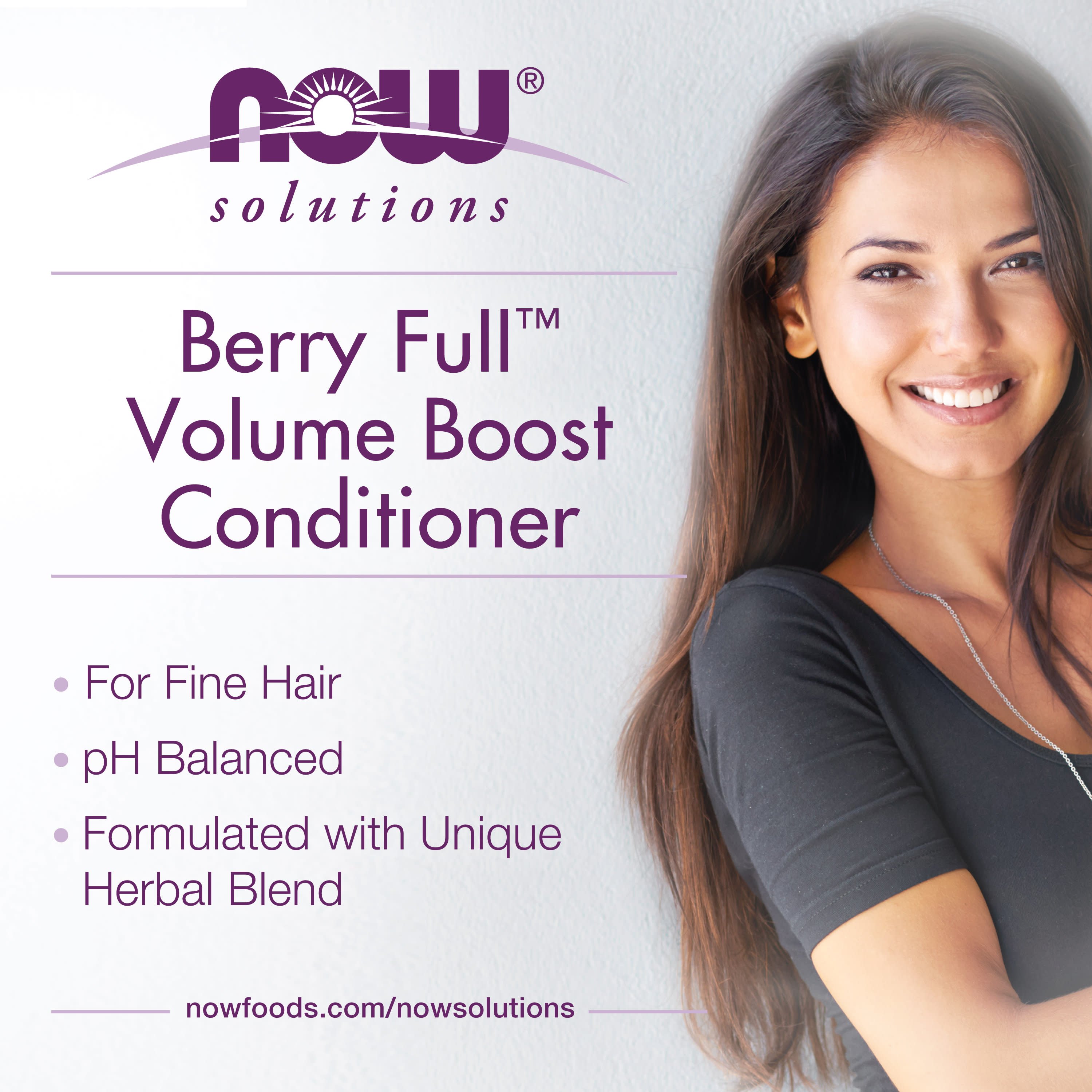 NOW Foods, Solutions, Berry Full Conditioner, From Fine to Full, 16 fl oz (473 ml)