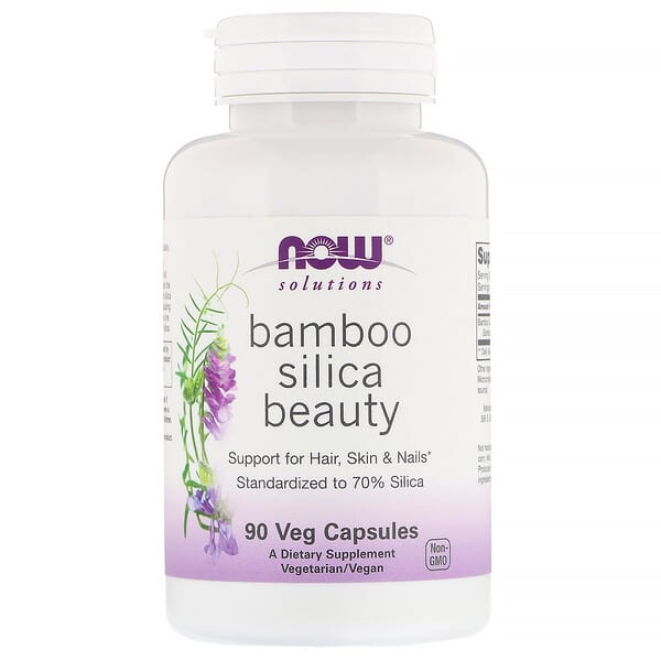 NOW Foods, Solutions, Bamboo Silica Beauty, 90 Veg Capsules