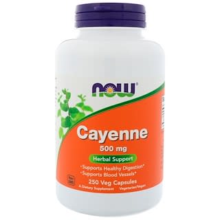 NOW Foods, Cayenne, 500 mg , 250 gélules végétales