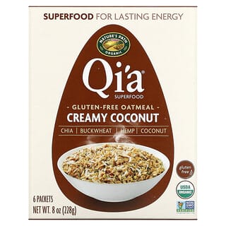 Nature's Path, Qi'a Superfood Oatmeal, Creamy Coconut, 6 Packets, 8 oz (228 g)