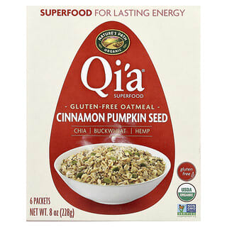 Nature's Path, Organic Qia Superfood Gluten-Free Oatmeal Cinnamon Pumpkin Seed, 6 Packets
