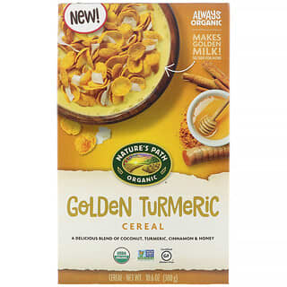 Nature's Path, Golden Turmeric Cereal, cereal de cúrcuma, 300 g (10,6 oz. líq.)