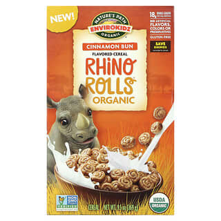 Nature's Path, EnviroKidz, Cereal con sabor orgánico, Rollos de rinoceronte, 269 g (9,5 oz)