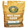 Organic Whole Wheat Flour, Stone Ground, 2 lbs (907 g)
