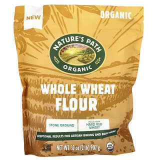 Nature's Path, Organic Whole Wheat Flour, Bio-Vollkornweizenmehl, steingemahlen, 907 g (2 lbs.)