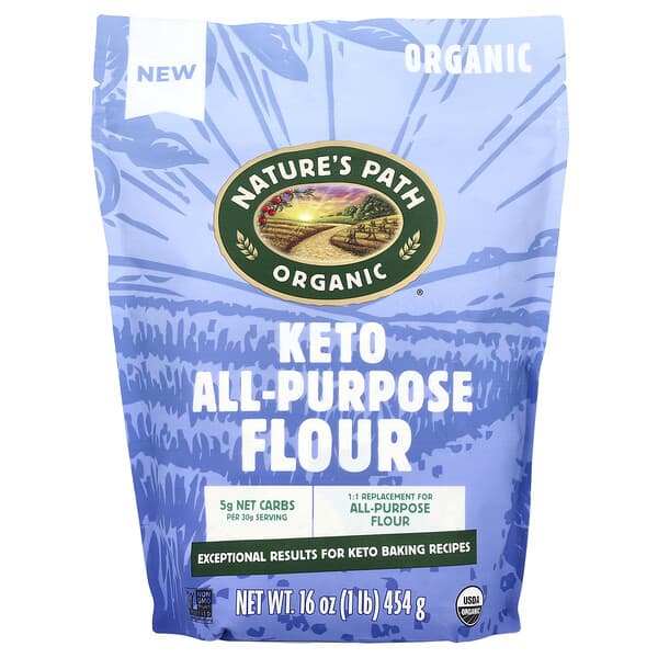 Nature's Path, 유기농 케토 다용도 밀가루, 454g(16oz)