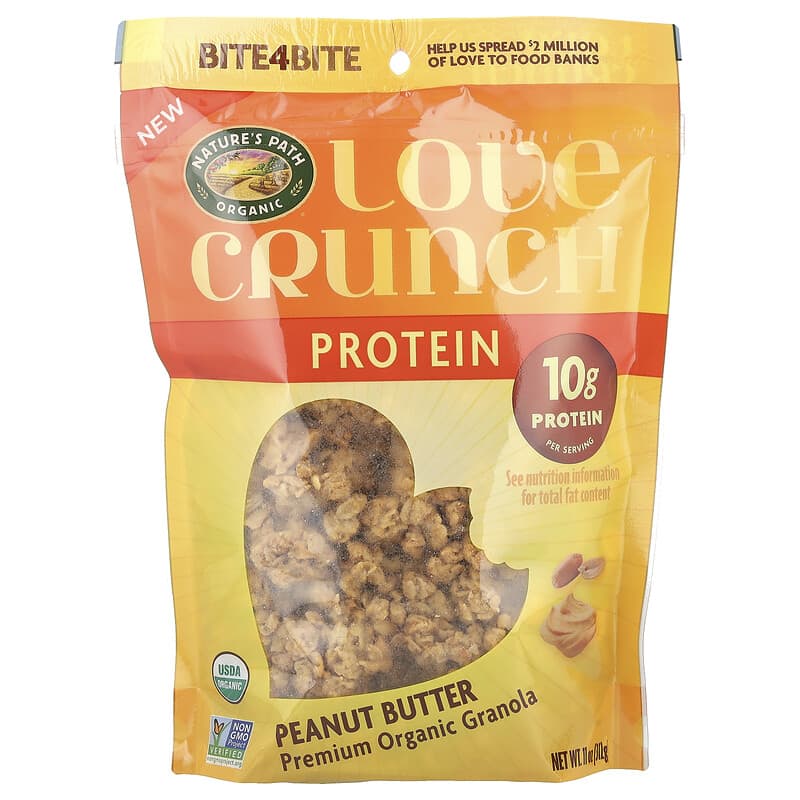 Love Crunch®（ラブクランチ）、プロテイン、プレミアムオーガニック