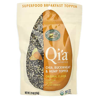 ناتورز باث‏, Qi'a Organic Superfood ، شيا ، حنطة سوداء وقنب ، أصلي ، 7.9 أونصة (225 جم)