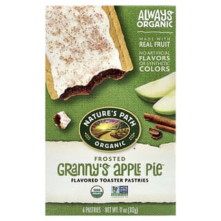 Nature's Path, Produse de produse de patiserie organice, Frosted Granny's Apple Pie™, 6 produse de patiserie, 312 g