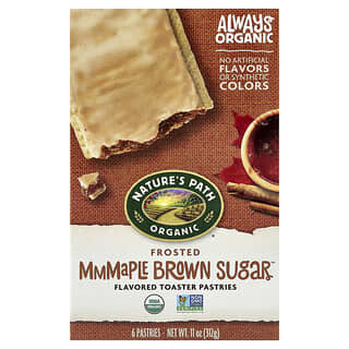 Nature's Path, Organic Toaster Pastries, Maple Brown Sugar™, 6 Pastries, 11 oz (312 g)