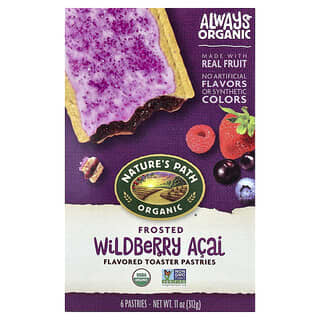 Nature's Path, 土司糕點，覆有糖霜的野生巴西莓，6 份糕點，每份 52 克