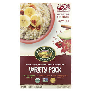 Nature's Path, Gluten Free Instant Oatmeal, Variety Pack, 8 Packets, 11.3 oz (320 g)