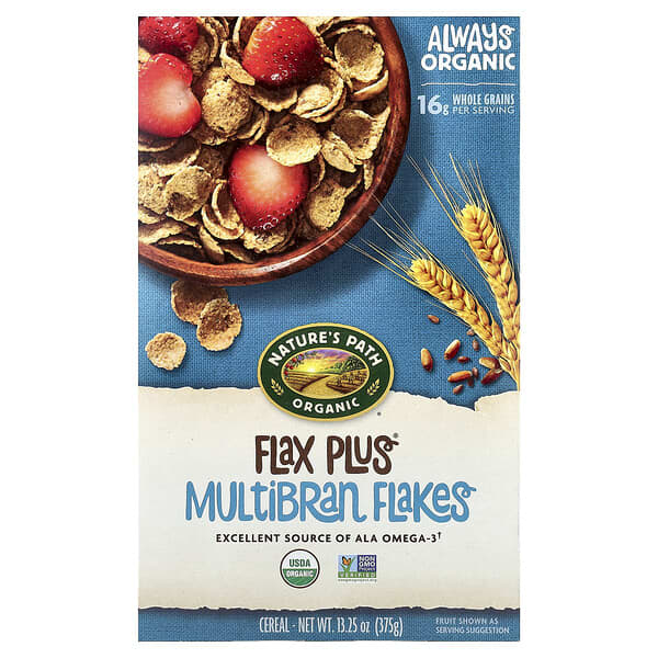 Nature's Path, Organic Flax Plus® Multibran Flakes Cereal, 13.25 oz (375 g) — product photo 1