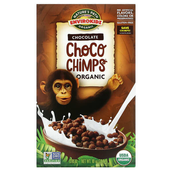 Nature's Path‏, حبوب الشوكولا العضوية Choco Chimps من Envirokidz، السعة 10 أونصة (284 جم)