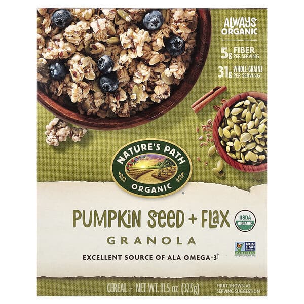 Nature's Path, Organic Pumpkin Seed + Flax Granola, 11.5 oz (325 g)