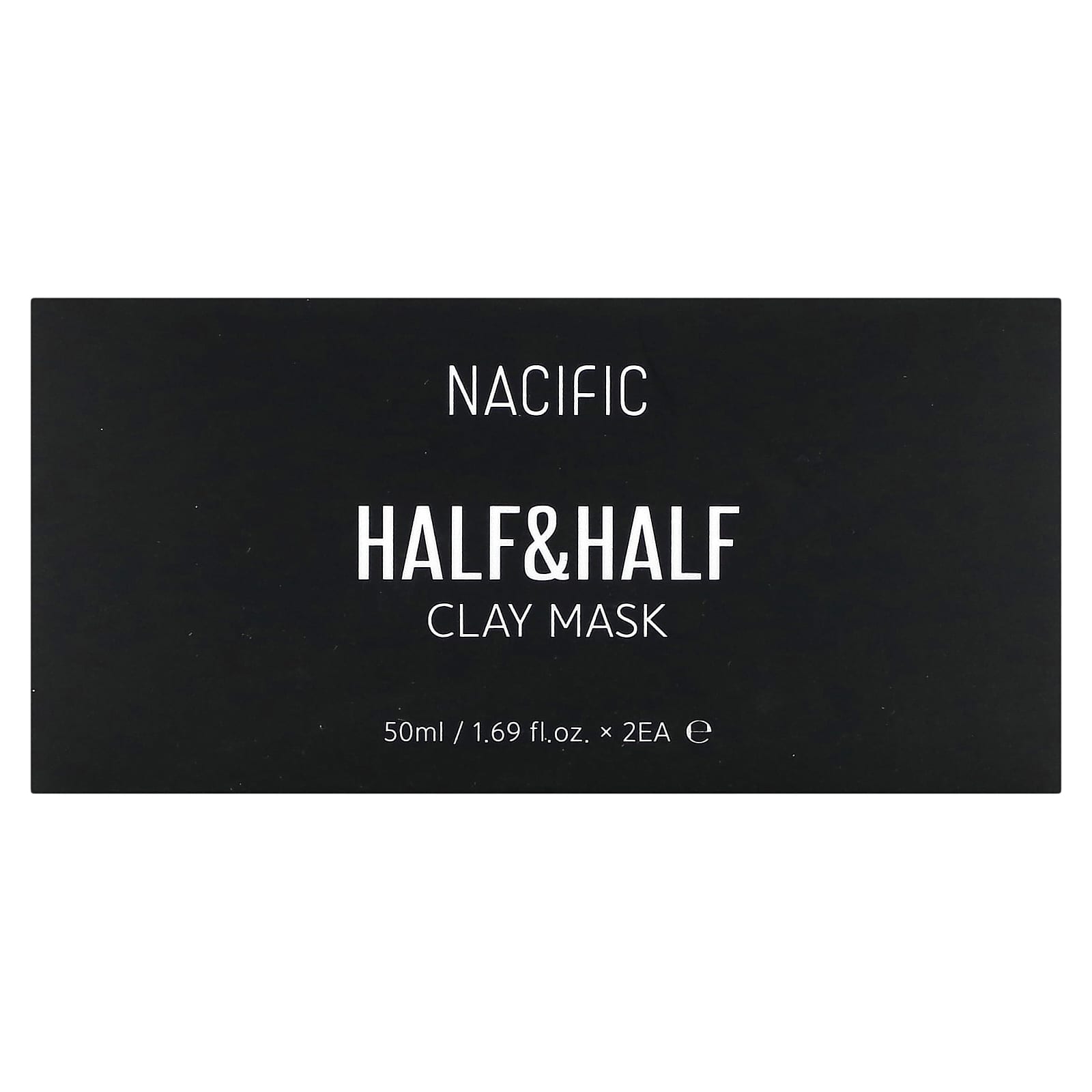 Nacific, Half & Half, Clay Beauty Mask, 2 Clay Masks, 1.69 fl oz (50 ml