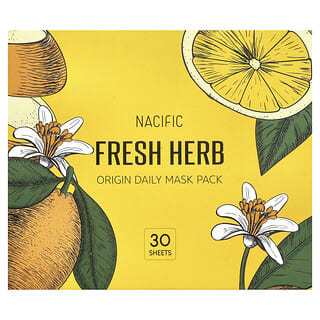 Nacific, Erva Fresca, Pacote de Máscaras Origin Daily Beauty, 30 Folhas de Máscara, 330 g (11,6 oz)