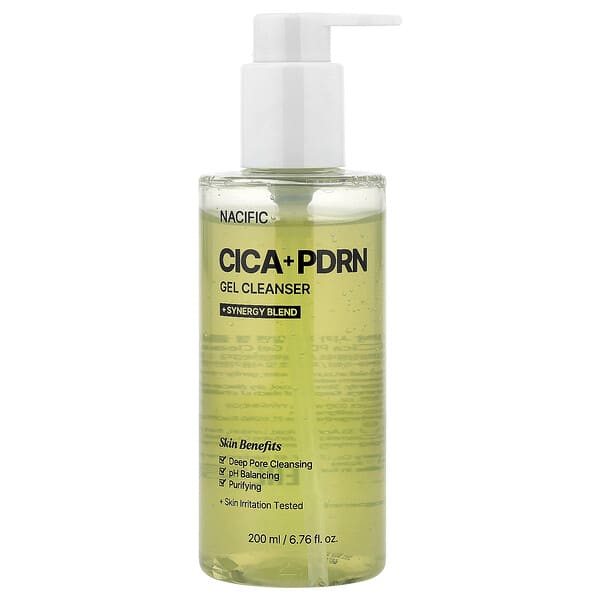 Nacific, 積雪草 + PDRN 凝膠潔面乳，6.76 液量盎司（200 毫升）