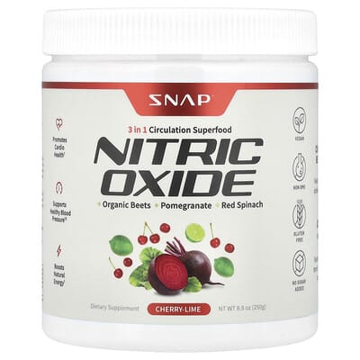 Snap Supplements, Nitric Oxide, Cherry Lime Flavor, 8.8 oz (250 g)