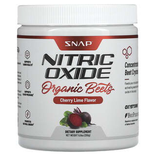 Snap Supplements, Nitric Oxide, Organic Beets, Cherry Lime, 8.8 oz (250 g)