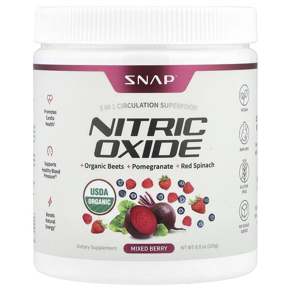 Nitric Oxide, Mixed Berry, 8.8 oz (250 g)