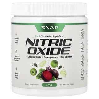 Snap Supplements, Nitric Oxide, Organic Beetroots, Apple, 8.8 oz (250 g)