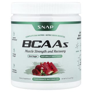 Snap Supplements, BCAA's, Granaatappel Watermeloen, 9.77 oz (277 g)