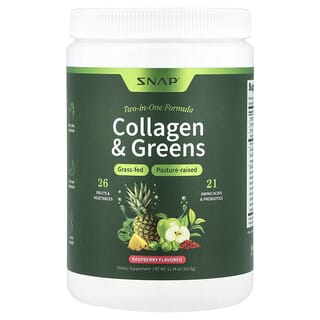 Snap Supplements, Péptidos de colágeno y superverduras`` 321,6 g (11,34 oz)