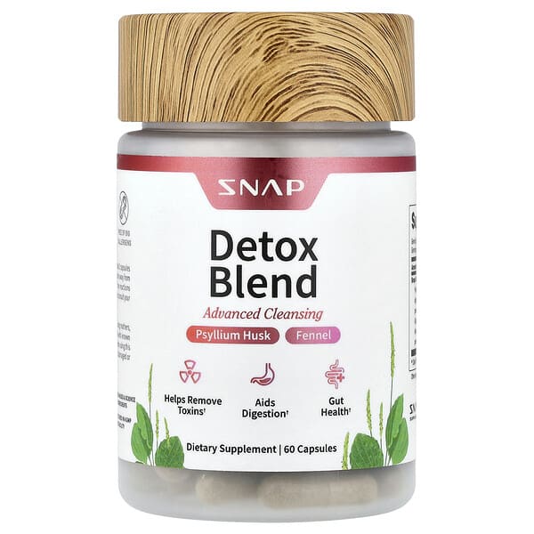 Snap Supplements, Campuran Detoks, Pembersih Tingkat Lanjut, 60 Kapsul