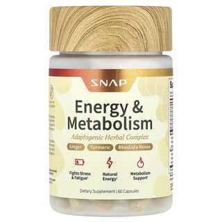 Snap Supplements, Energy & Metabolism, 60 Capsules