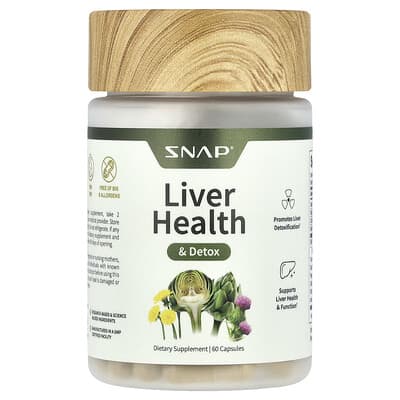 Snap Supplements, Liver Health and Detoxification, 60 Capsules