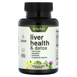 Snap Supplements, Liver Health & Detox, 60 Capsules