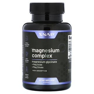 Snap Supplements, Complexe de magnésium, 60 capsules