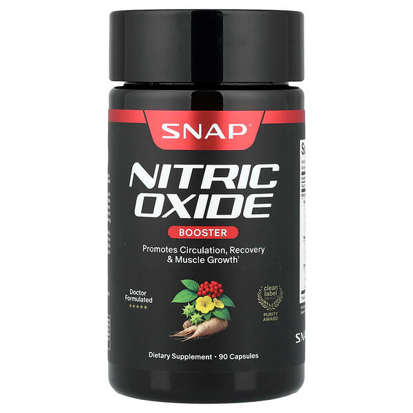 Snap Supplements (스냅 서플리먼츠), 산화질소 강화제, 캡슐 90정