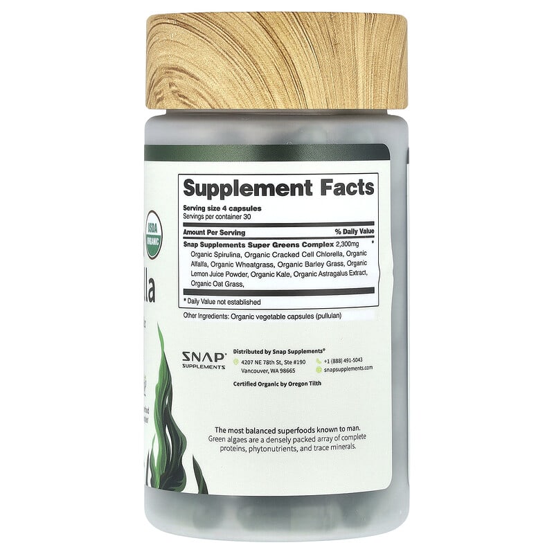 Spirulina & Chlorella, 120 Capsules