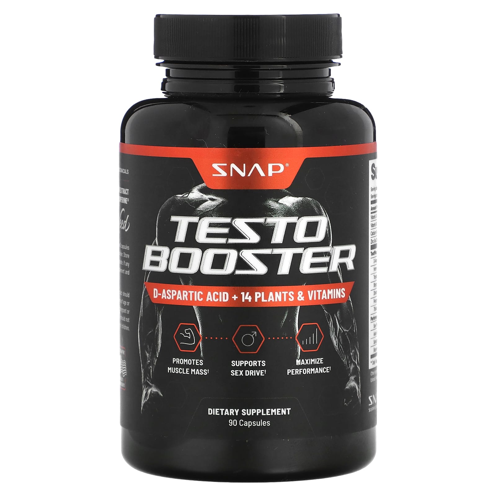 Snap Supplements, Testo Booster, 90 Capsules