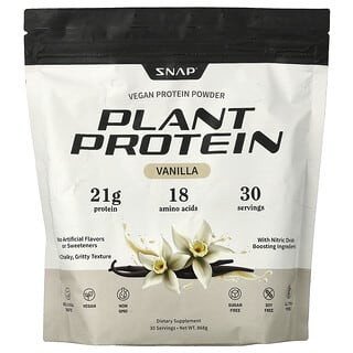 Snap Supplements, Pflanzenprotein mit Stickoxid-Booster, Vanille, 868 g
