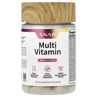 Snap Supplements, 女性每日多營養素，60 粒膠囊