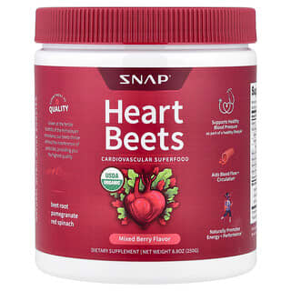 Snap Supplements, Heart Beets, Mixed Berry, 8.8 oz (250 g)
