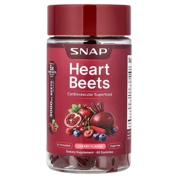 Snap Supplements, Betterave, Mélange de baies, 60 gommes