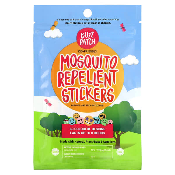 NATPAT, Buzz Patch, Mosquito Repellent Stickers , 60 Patches