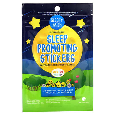 NATPAT, sleeping patches, sleep aid stickers, children over 2 years old, 24 pieces