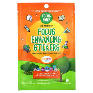 NATPAT, Focus Patch, Focus Enhancing Stickers, 24 Patches