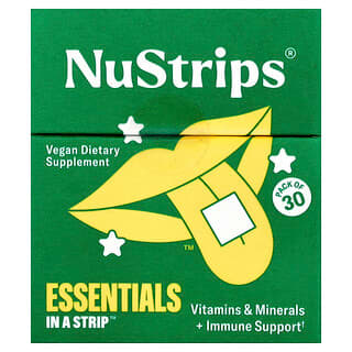 NuStrips, Essentials in a Strip™, Green Apple, 30 Strips